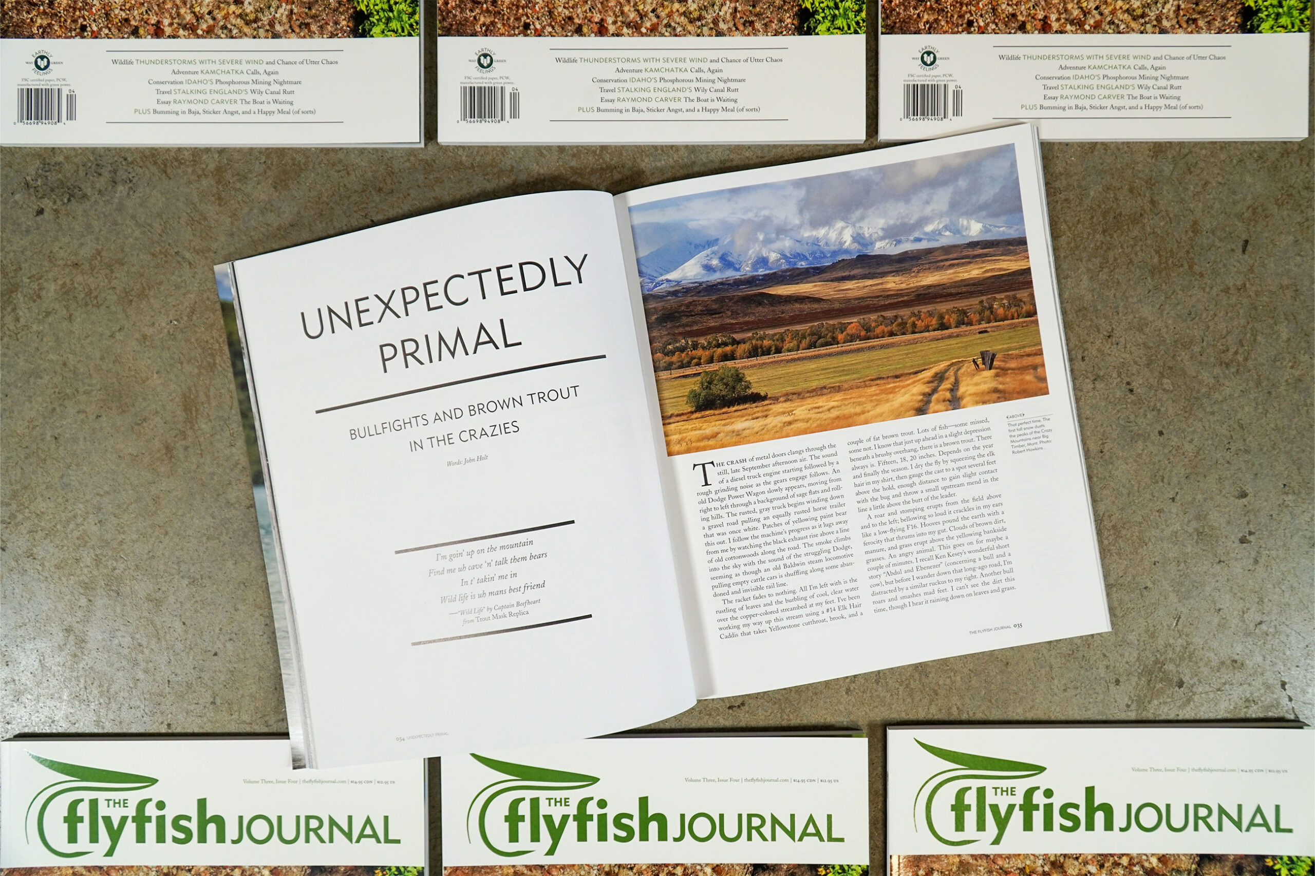 The Flyfish Journal Volume 3 Issue 4 Feature Unexpectedly Primal